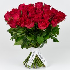 Букет от 15 красных кенийских роз